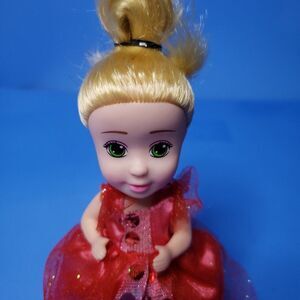 Haschel Toys Cupcake Surprise Mini Doll 6" Pink Dress Blonde Hair